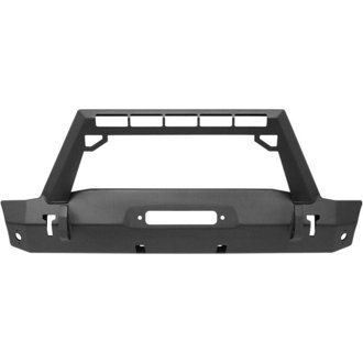 WJ2 Stubby Front Bumper w/LED Light Bar Mount