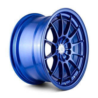 NT03+M 18x9.5 5x100 40mm Offset Victory Blue Wheel