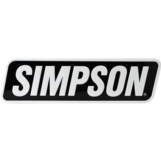 Simpson Racing Embossed Aluminum Simpson Sign