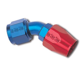 Performance -10 AN Black Straight Full Flow Hose End