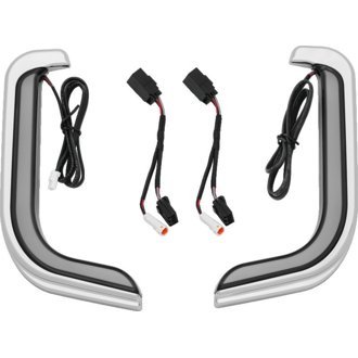 Tracer Led Fairing Lower Accents Chrome