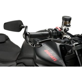 Brake Lever Protector With Rearview Mirror Pro Black