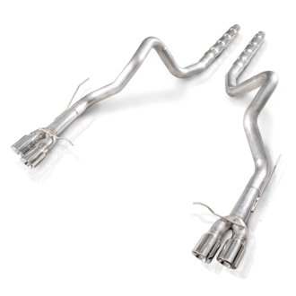 2013-14 Ford Shelby GT500 3in Catback Retro Chambered Mufflers Resonator Delete