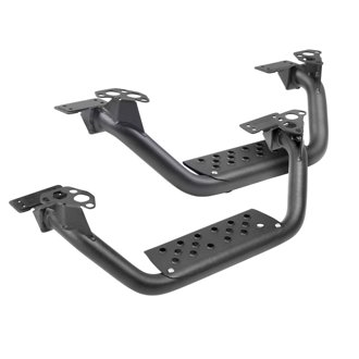 4" Drop Steps for Dominator Xtreme D6, Pair - Textured Powder Coat