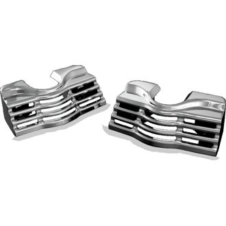 Slotted Head Bolt Covers Chrome