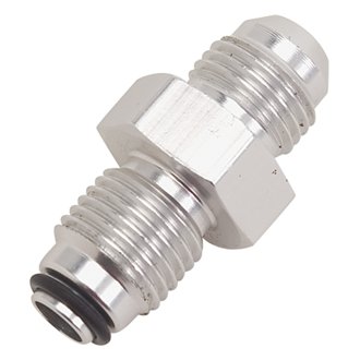 Performance -6 AN (male to 11/16in-18 O-ring seal) Power Steering Adapter. Clear anodized