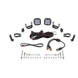 Allows for installation of SS3 LED pods on bumper roll bars.