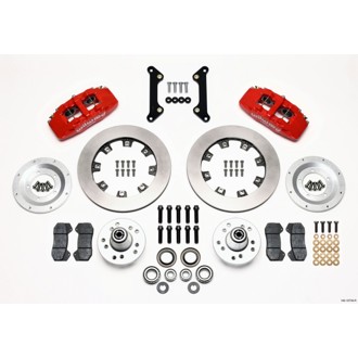 Wilwood Dynapro 6 Front Hub Kit 12.19in Red 70-78 Camaro