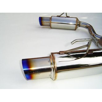 00+ S2000 70mm Dual Titanium Tip Cat-back Exhaust