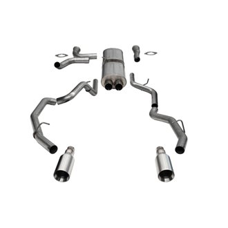 Corsa 25-26 RAM 1500 RHO Crew Cab 3.0L Turbo Cat-Back Dual Rear Exit w/ 5in Single Satin Pro Series
