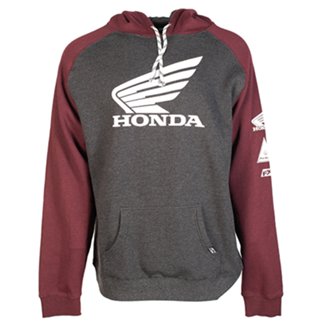Honda Wing Pullover/Charcoal-Burgandy Xxl