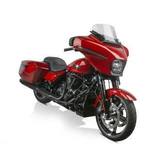 24+ Harley-Davidson FLH/ 23 FLH CVO V-Stream Quantum Plus Mid Windshield- LT. Tint