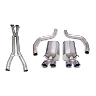 Corsa 06-11 Chevrolet Corvette C6 Z06/ZR1 Sport Cat-Back Dual Rear Exit w/ Twin 4.0in Black Tips