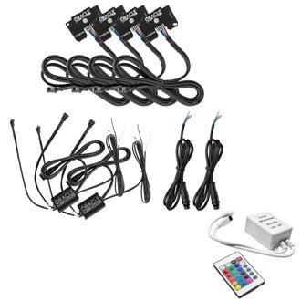Jeep Wrangler Jl/Gladiator Jt Colorshift Rgb+W Headlight Drl Kit - W/Sim Cont.