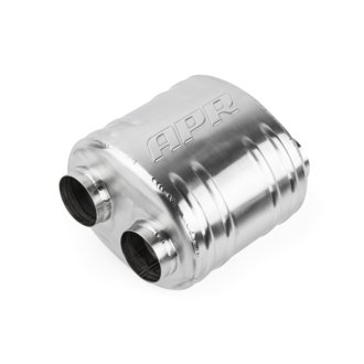 Premium Sound Absorption Muffler - Dual 63.5mm (2.5in) - Oval Body 220mm x 169mm x 211mm