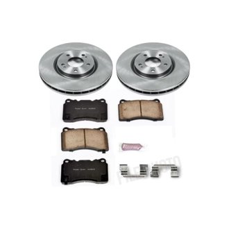 Oe Stock Replacement Low-Dust Ceramic Brake Pad And Rotor Kit