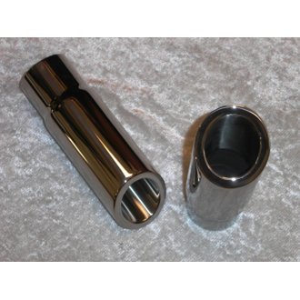 Double Wall 30 Deg Slash Cut Exhaust Tip 3in Body 2 1/2in ID