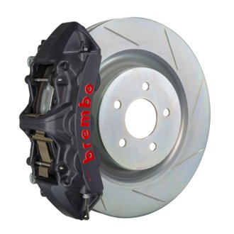16+ Camaro LS/LT/SS Front GTS BBK 6 Piston Cast 355x32 1pc Rotor Slotted Type1-Black HA