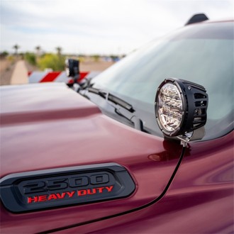 2019+ Dodge Ram 2500/3500 A-Pillar LED Light Mounts
