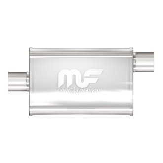 2.5 in/2.5 in Offset/Center; 4 in x 14 in x 9 in Body Muffler