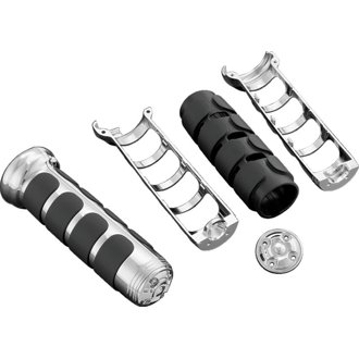 ISO Grips For GL1800 With Heated Grips Chrome