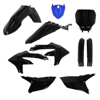 2024 Yamaha YZ250F/ 23-24 YZ450F/FX (w/Tank Cover) Full Plastic Kit - Monster Black/Blue