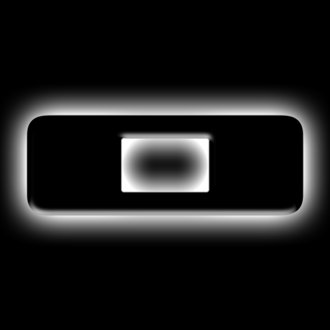 Universal Illuminated Led Letter Badges - Matte Black Surface Finish - O