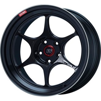 PF06 18x9.5 5x114.3 40mm Offset 75mm Bore Black Machined