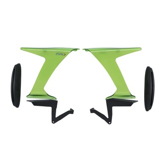 Race Side Spoilers Green