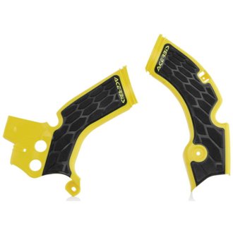 15-18 Suzuki RMZ250 Frame Guards- X-Grip - Yellow/Black