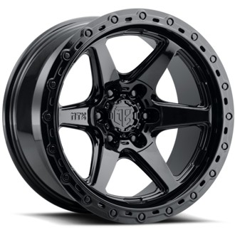 MTX Spitfire 6 Gloss Black 22x10in / 6x135 BP / -18mm Offset / 87.1mm Bore