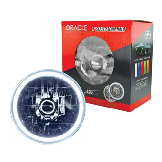 Pre-Installed Lights 7 IN. Sealed Beam - White Halo