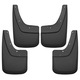 14-17 GMC Sierra 1500 / 15-16 Sierra 2500 HD Front and Rear Mud Guards - Black