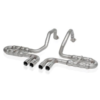 1997-04 Corvette C5 2-1/2in Axle Back Quad Rolled Edge Tips
