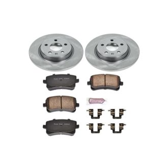 Oe Stock Replacement Low-Dust Ceramic Brake Pad And Rotor Kit
