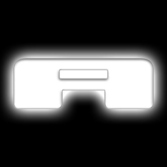 Universal Illuminated Led Letter Badges - Matte White Surface Finish - A