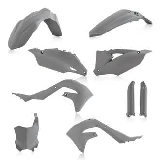 21+ Kawasaki KX250 KX250X/19-23 KX450 Full Plastic Kit - Gray