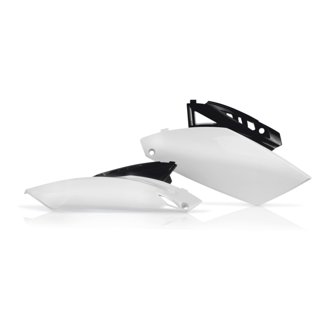 10-13 Yamaha YZ250F Side Panels - White/Black