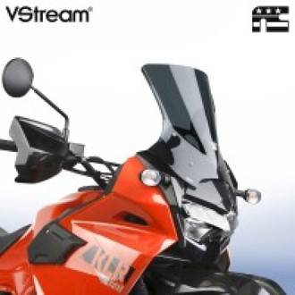 22+ Kawasaki KLR650 V Stream/ Wave Low Windshield-Dark-Tint