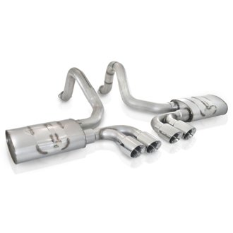 1997-04 Corvette C5 3in Axle Back Quad 3-1/2in Slash-Cut Tips