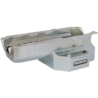 Pre-85 Chevrolet Small Block (w/Passenger Side Dipstick) Wet Sump 7qt 7-1/8in Steel Oil Pan