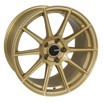 TS10 18x8 45mm Offset 5x100 Bolt Pattern 72.6mm Bore Dia Gold Wheel
