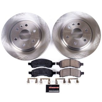Oe Stock Replacement Low-Dust Ceramic Brake Pad And Rotor Kit