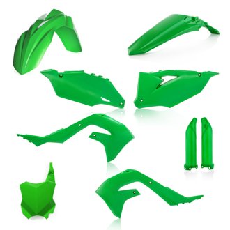 21+ Kawasaki KX250 KX250X/19-23 KX450 Full Plastic Kit - Green