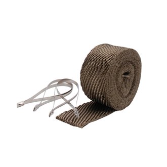 Dei Exhaust Wrap Kit - Pipe Wrap And Locking Tie - Titanium