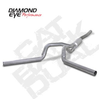 Diamond Eye KIT 4in Catback DUAL AL CHEVY/GMC 6.6L 2500/3500 2006-2007.5