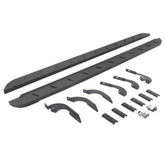 RB10 Slim Line Running Boards with Mounting Brackets Kit
