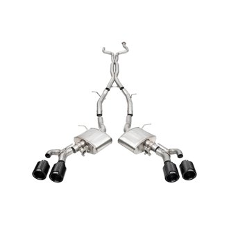 Corsa 22-25 Cadillac CT4 V Blackwing 3in Active Valve Cat-Back - 4.5in Carbon Fiber Black Tip