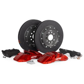 22-24 Audi S3/22-24 VW GTI/Golf R 370x34mm 6-Piston Big Brake Kit (MQBEVO 355mm) - Front - Red