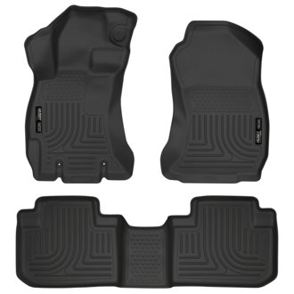 14 Subaru Forester Weatherbeater Black Front & 2nd Seat Floor Liners